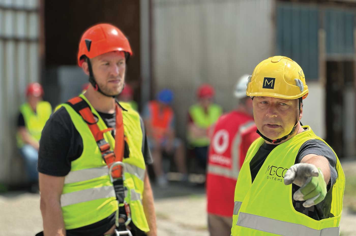 Pracovníci na stavbě