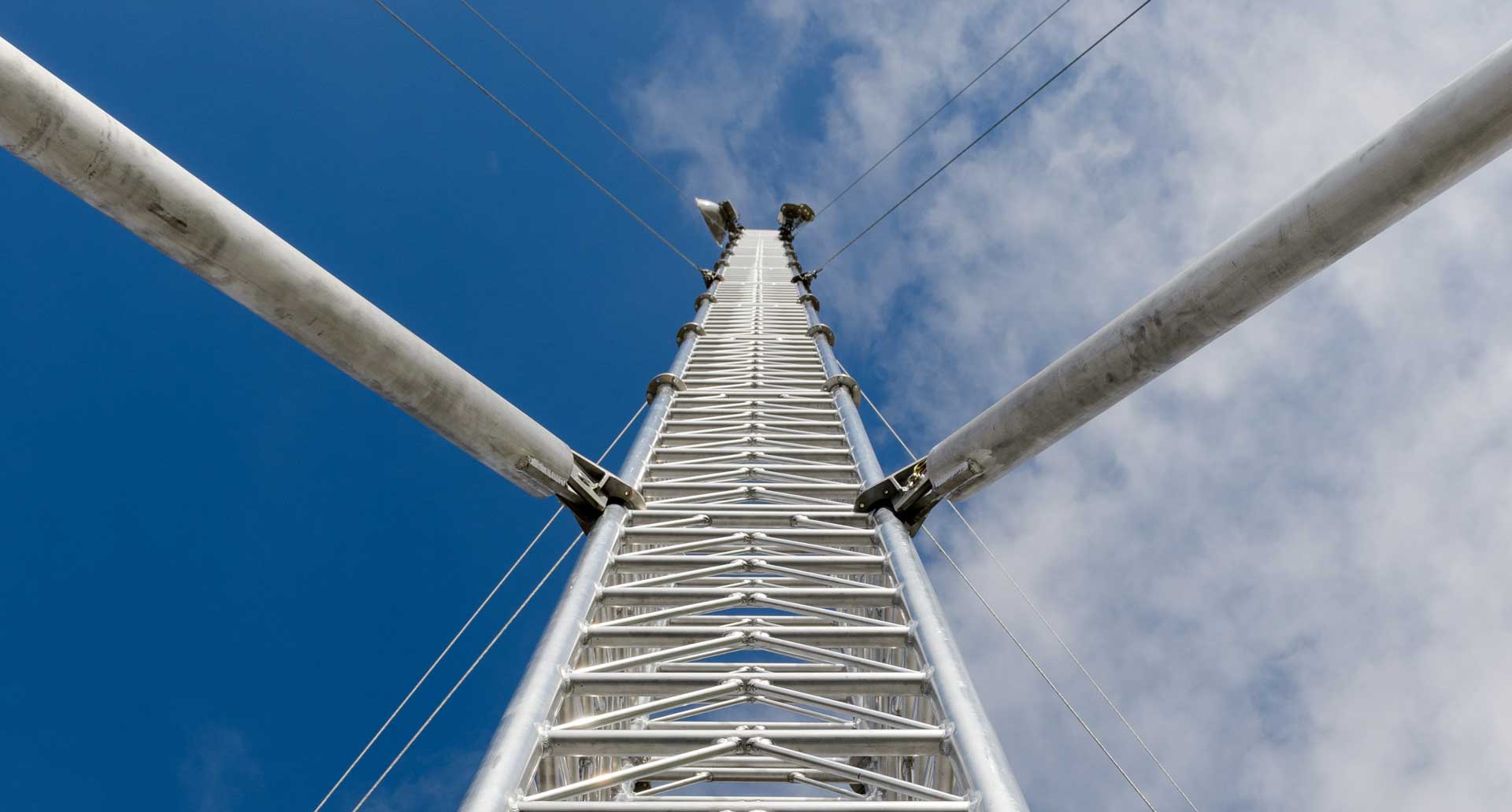 Pohled na stožár zdola