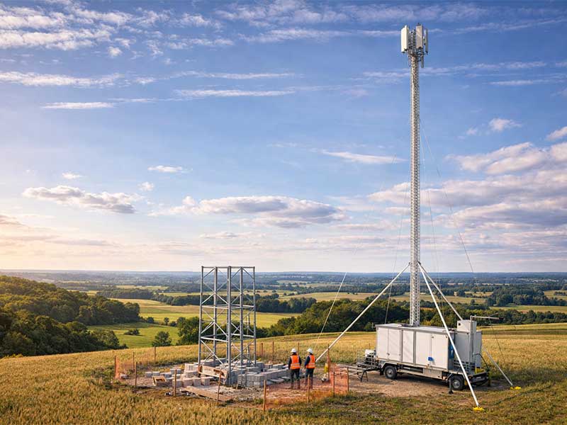 Scénáře použití - Výstavba nového site